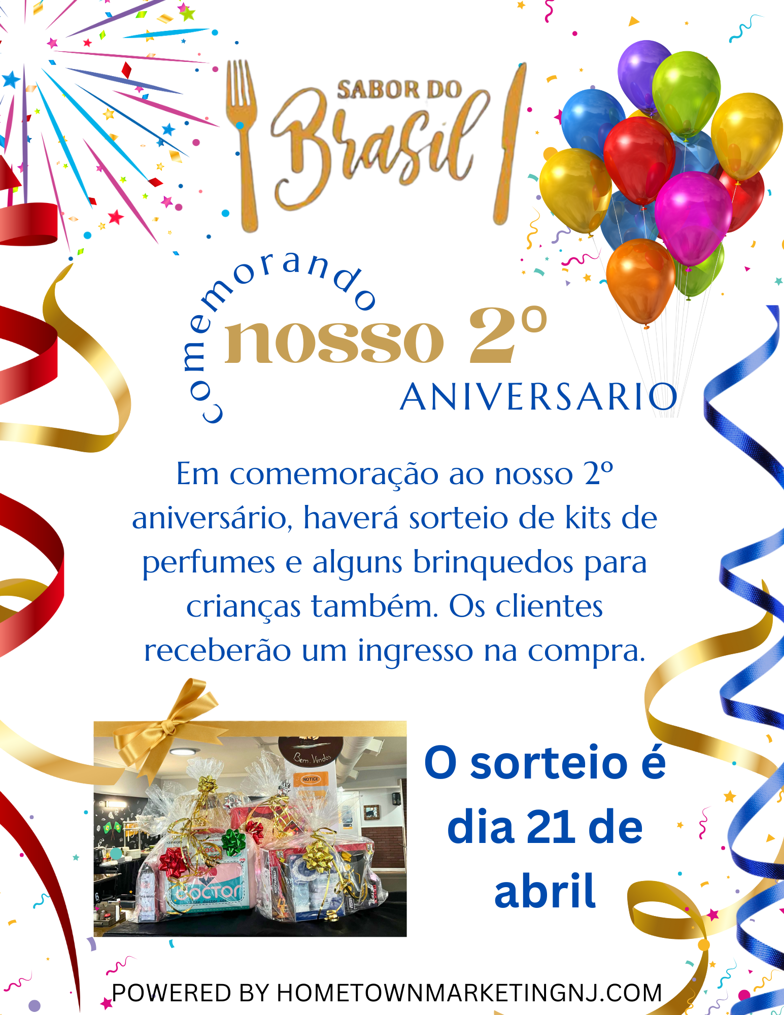 Sabor Do Brasil 2nd Anniversary Portuguese 
